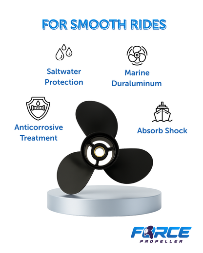 Force Propeller V6 – Yamaha 150–250HP – 14 1/2 x 19 (Aluminum)