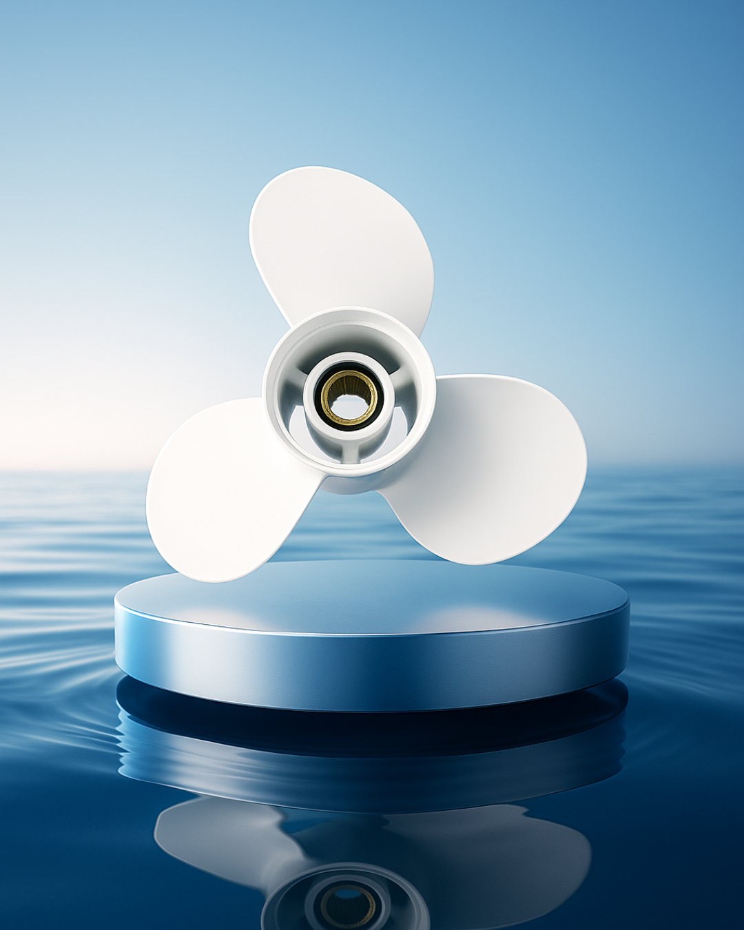 Force Propeller Yamaha 40–50HP – 10 3/8 x 14 (Aluminum – White)