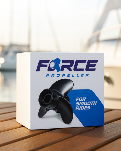 Force Propeller Yamaha 40–50HP – 10 3/8 x 14 (Aluminum – White)