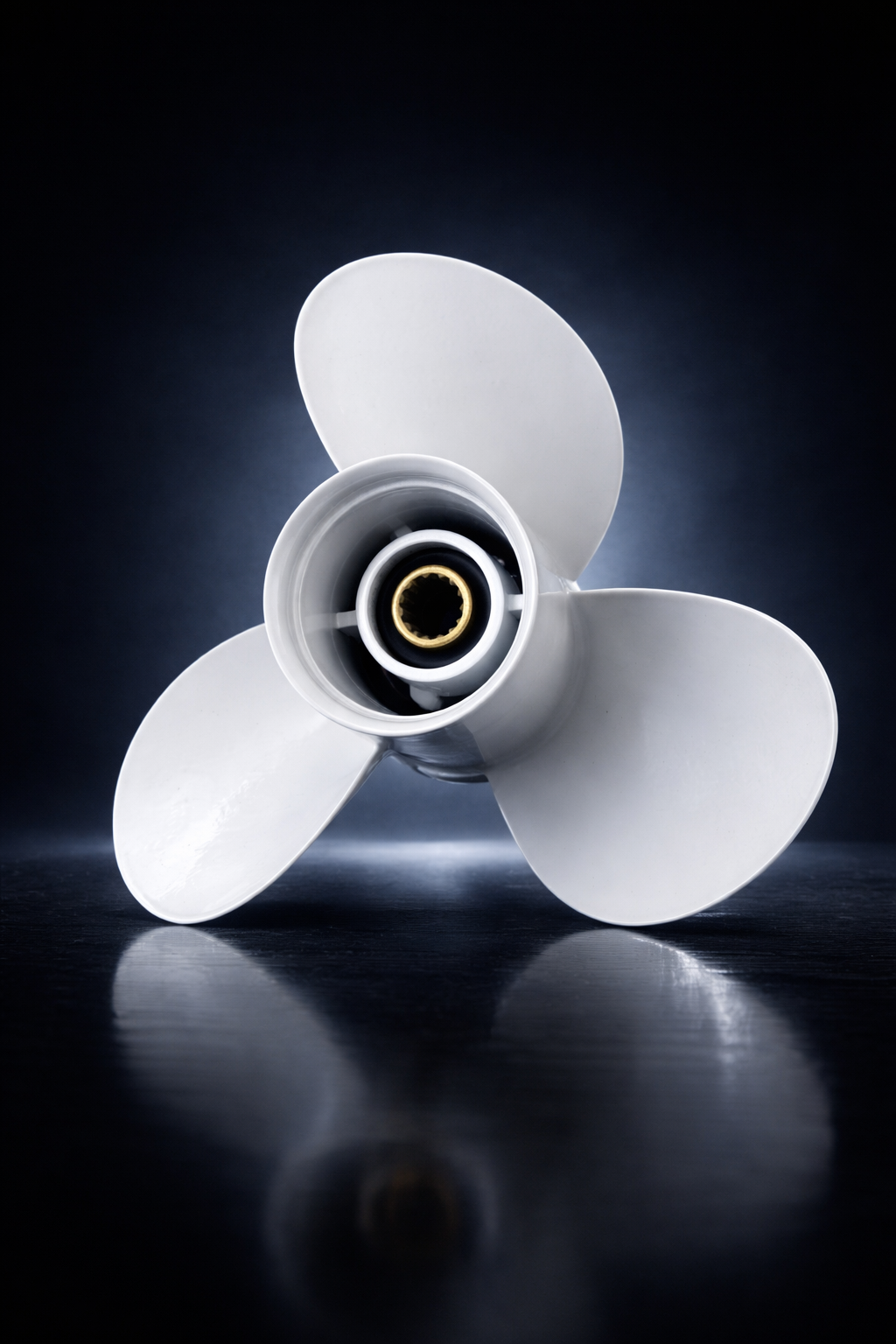 FORCE Aluminum Propeller 10 3/8 X 14 Pitch RH 13 Spline Tooth for Yamaha Outboard 40/45/50/55 HP Boat Motor Engine Parts