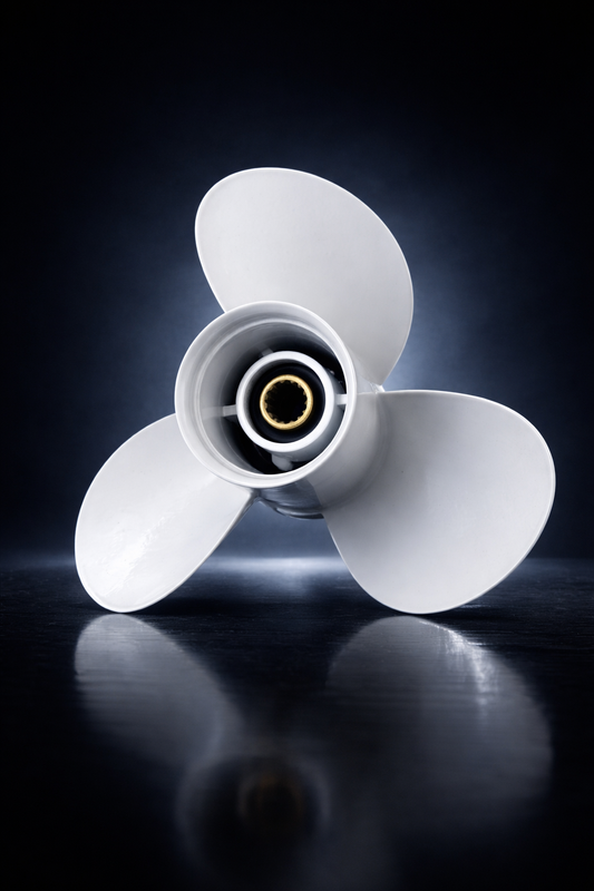 FORCE Aluminum Propeller 10 3/8 X 14 Pitch RH 13 Spline Tooth for Yamaha Outboard 40/45/50/55 HP Boat Motor Engine Parts
