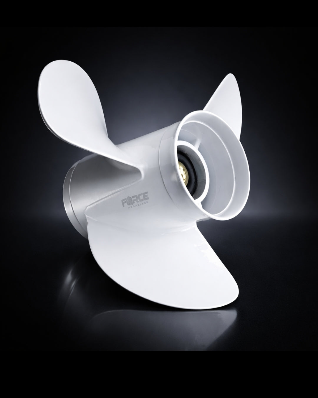 FORCE Aluminum Propeller 13 1/4 X 17 Pitch RH 15 Spline Tooth for Yamaha Outboard 60/70/75/80/85/90/115/130/140 HP Boat Motor Engine Parts