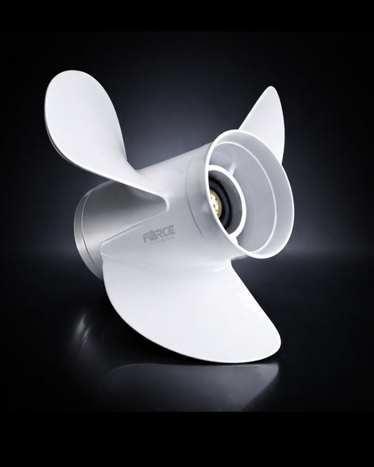 FORCE Aluminum Propeller 13 1/4 X 17 Pitch RH 15 Spline Tooth for Yamaha Outboard 60/70/75/80/85/90/115/130/140 HP Boat Motor Engine Parts