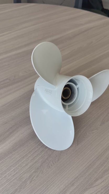 FORCE Aluminum Propeller 10 3/8 X 14 Pitch RH 13 Spline Tooth for Yamaha Outboard 40/45/50/55 HP Boat Motor Engine Parts